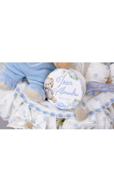 Lumanare de botez cu ursuletul Teddy Bear King 13